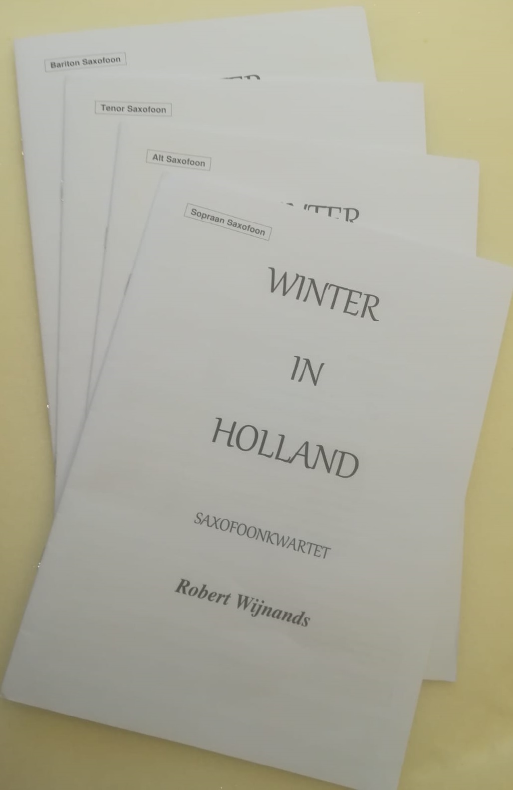 Partijen Winter in Holland - Sinterklaas en Kerstmuziek voor Saxofoonkwartet